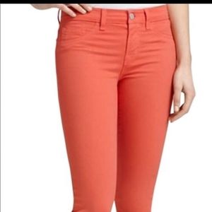 J brand skinny leg pants tangerine